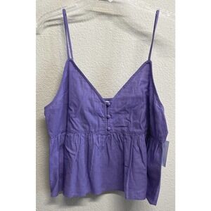 ABOUND Spaghetti Strap Top Purple Paisley M, L, XL NEW